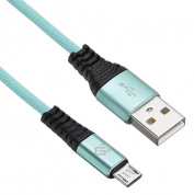 Кабель Digma USB A (m) micro USB B (m) 1.2м зеленый