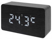 Часы настольные Bresser MyTime W Color LED, черные