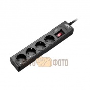 Сетевой фильтр APC P43B-RS 1м (4 розетки) черный