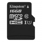 Карта Памяти micro SDHC 16Gb Kingston Canvas Select UHS-I (80/10 Mb/s)