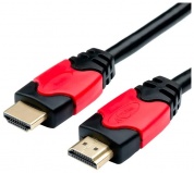 Кабель ATcom HDMI - HDMI ver 1.4 for 3D 1m Red-Gold AT14945
