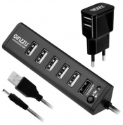 Хаб-разветвитель USB Ginzzu GR-315UB 7 ports