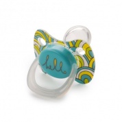 Соска-пустышка Happy baby силиконовая ортод. формы с колпачком BABY PACIFIER 12-24 13011N/1 (Blue)