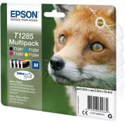 Картридж Epson T1285 (C13T12854012) для Epson S22/SX125, черный/пурпурный/желтый/голубой