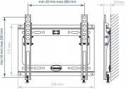Кронштейн для телевизора Kromax IDEAL-6 белый 15"-47" макс.35кг настенный наклон