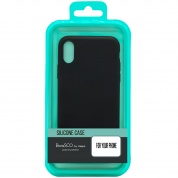 Силиконовый чехол BoraSCO для iPhone 11 (матовый) черный