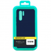 Силиконовый чехол BoraSCO Soft Touch с микрофиброй для Samsung (A205/A305) Galaxy A20/ A30 синий