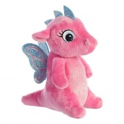 Игрушка мягкая Дракончик роз. 16 см AURORA 170776F