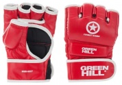Перчатки ММА Green Hill COMBAT SAMBO PU, MMR-0027-CS, Красный, XL