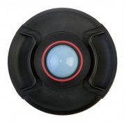 Крышка Flama FL-WB72С на объектив для защиты и установки баланса белого, 72mm, цвет черный/красный