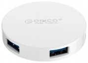 Хаб-разветвитель USB Orico HA4U-U3 White
