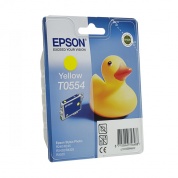 Картридж струйный Epson T0554 C13T05544010 желтый (8мл) для Epson R240/RX420/RX520