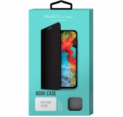 Чехол-книжка BoraSCO для Xiaomi Redmi 8 экокожа, черный