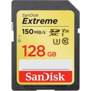 Карта памяти Sandisk Extreme SDXC Card 128GB 150MB/s V30 UHS-I U3