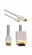 Кабель видео Hama H-53220 HDMI (m)-Mini Displayport 1.5м контакты позолото серый (00053220)