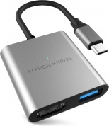 Адаптер HyperDrive Hyper 4K HDMI 3-in-1 Hub Space Grey HD259A-GRAY