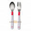 Набор столовых приборов Happy baby (ложка, вилка) SPOON and FORK 6 15027N (Red)