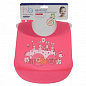 Нагрудник силиконовый BIB Pocket Happy baby 16006 (Red)
