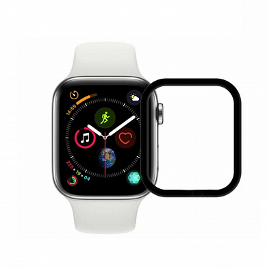 Защитное стекло Zibelino TG 3D для APPLE Watch 4 44mm Black (ZTG-3D-APL-W44-BLK)