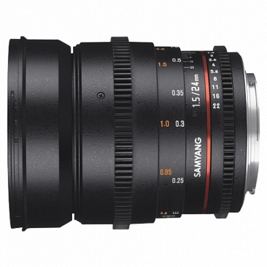 Объектив Samyang Canon M MF 24 mm T1.5 AS ED IF UMC II VDSLR II