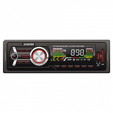 Автомагнитола Digma DCR-360R 1DIN 4x45Вт