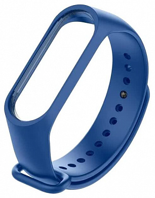 Силиконовый ремешок для Xiaomi Mi Band 3/4 синий